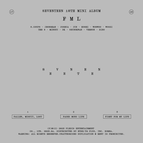 SEVENTEEN 10th Mini Album ‘FML’ – EP – SEVENTEEN-hiresz.com
