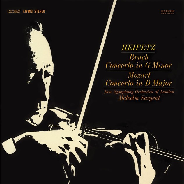 Bruch: Violin Concerto No. 1; Scottish Fantasy & Vieuxtemps: Violin Concerto No. 5 – Jascha Heifetz, violin; Sir Malcolm Sargent, conductor; New Symphony Orchestra of London-无损音乐下载