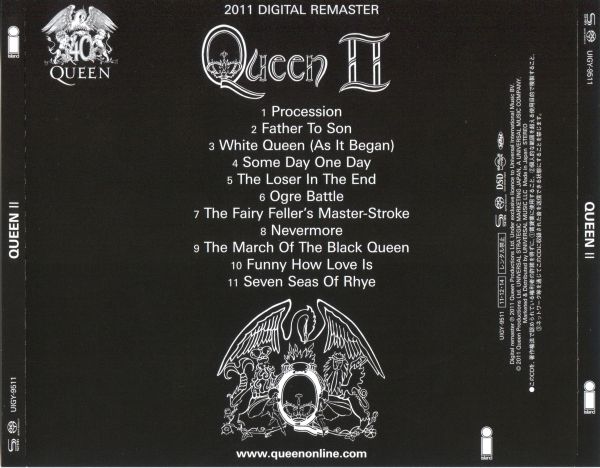 图片[1]-1974 Queen – Queen II  [SACD] (2011 SHM-SACD ISO)-无损音乐下载