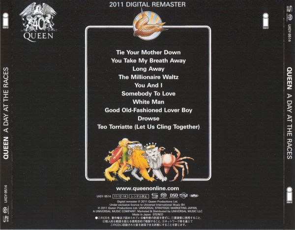 图片[1]-1976 Queen – A Day At The Races  [SACD] (2011 SHM-SACD ISO)-无损音乐下载
