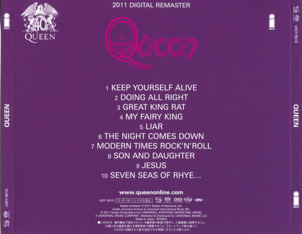 图片[1]-1973 Queen – Queen  [SACD] (2011 SHM-SACD ISO)-无损音乐下载