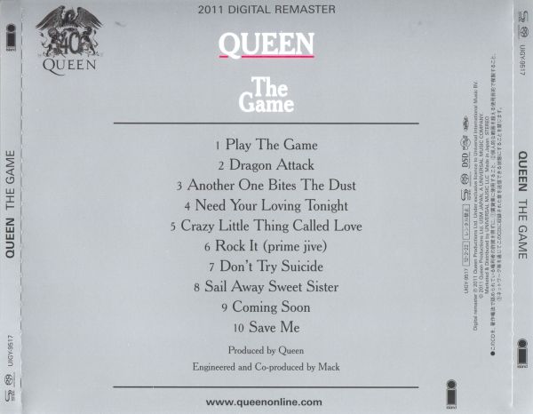 图片[1]-1980 Queen – The Game [SACD] (2012 SHM-SACD ISO)-无损音乐下载