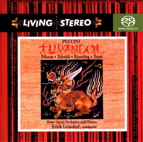 普契尼 – 杜兰朵公主（全本歌剧）妮尔森、堤芭尔蒂、毕约林（演唱）1959 2xDisc DSD DFF SACD2 – Birgit Nilsson, soprano; Jussi Bjoerling, tenor; Rome Opera Orchestra and Chorus; Erich Leinsdorf, conductor-无损音乐下载