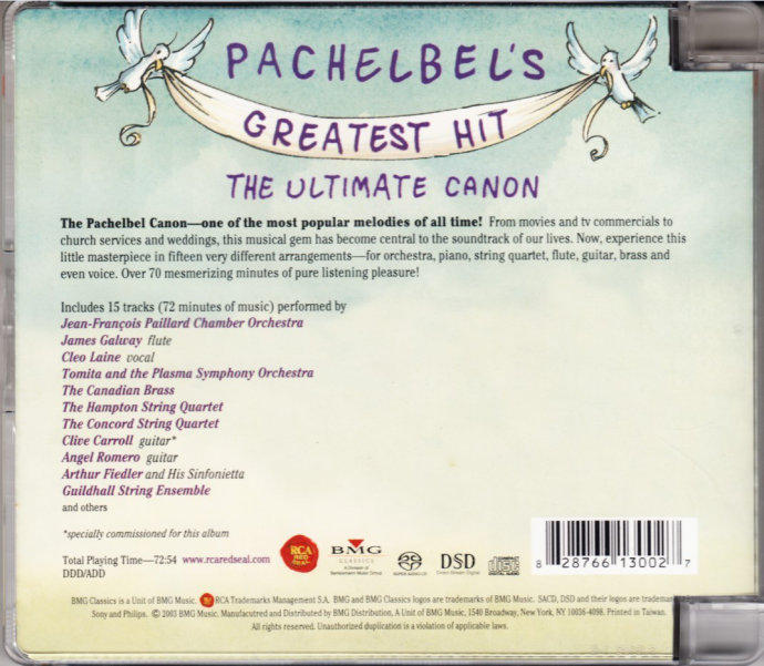 图片[1]-卡农-The Ultimate Canon绝版名盘 SACD-无损音乐下载